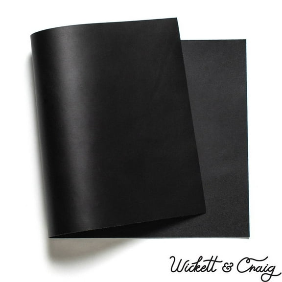 Wickett & Craig English Bridle Leather Panels, Black