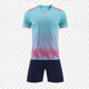 thumbnail image 2 of Odeerbi Niños Niñas Rápido Seco Gradiente Fútbol Uniforme Conjunto Cuello En V Camiseta Shorts Entrenamiento Respirable Conjunto Atlético Para 5-13 Años, 2 of 4