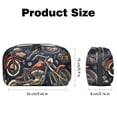 thumbnail image 5 of Motorcycle Waterproof Oxford Fabric Storage Pouch for Electronic Devices - Cord Organizer, Hard Drive Bags, Canvas Storage Box Small, Charger Cord Organizer - 5.9x9.44x3.14 in, 5 of 6