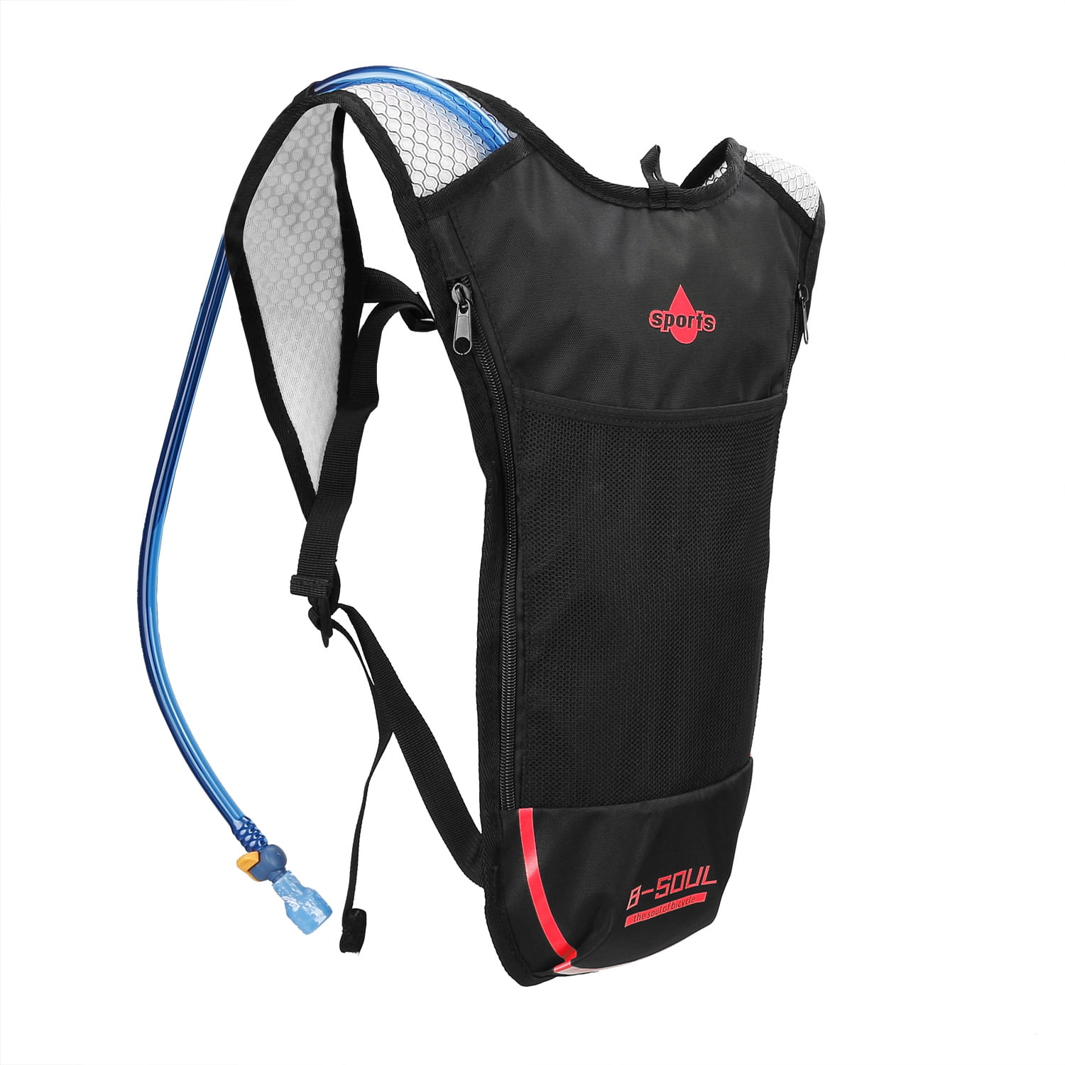 BPA FREE Bladder Lightweight Pack Great Storage Compartments Outdoor Sports Gear for Running Hiking Cycling Skiing (Red) by