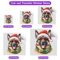thumbnail image 5 of Hello Winter German Shepherd Frosty Morning Walk Welcome Snowy Christmas Cutout Transfer Sticker Alsatian Dog Lover Gifts Transparent Decal Art Decor - 02018, 5 of 5