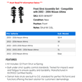 thumbnail image 2 of Front Strut Assembly Set - Compatible with 2002 - 2006 Nissan Altima 2003 2004 2005, 2 of 2