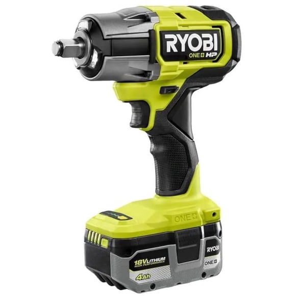 Llave de impacto RYOBI ONE+ HP 18V sin escobillas, 4 modos, 4 Ah