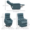 thumbnail image 2 of CoSoTower Lift Chair for Elderly, Power Chair Recliner with Remote Control, Side Pockets for Living Room, Blue, 2 of 7