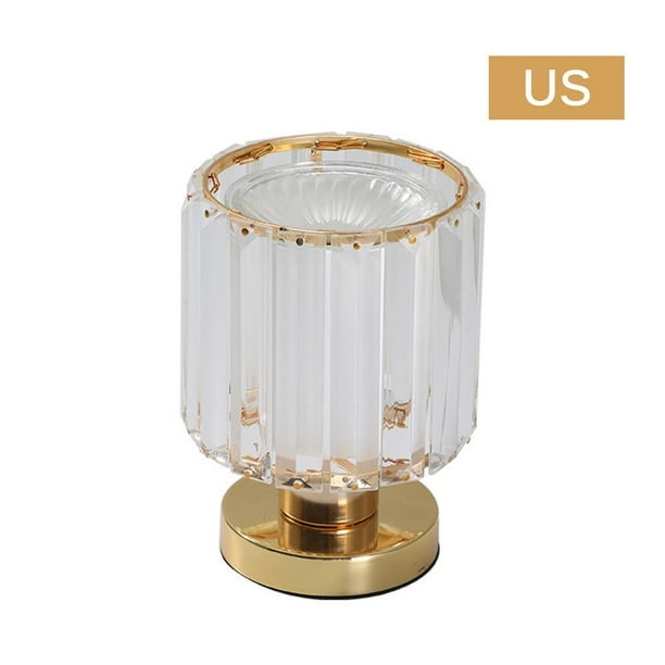 Bearachild Lámpara de aromaterapia Luz de noche Lámpara de aceite esencial de cristal de forma simple Lámpara de fragancia para dormitorio Sala de estar Iluminación y accesorios No.2 US Plug Bearachild HA024166-02