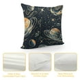 thumbnail image 4 of Creowell Space with Different Planets Across，Pillow Covers Decorative Cushion Cover Throw Printed Pillow Case，Multicolour, 4 of 5