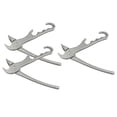 thumbnail image 1 of Paquete de 3 pinzas de aluminio moldeadas para pinzas para hornos de para microondas, horno, freidora de aire, 8 pulgadas, 1 of 8