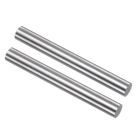 Uxcell Round Metal Rods 8mm x 60mm High Speed Steel (HSS) Lathe Bar Stock Tool 2 Pieces