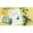 thumbnail image 4 of Green Glitter Hot Glue Sticks Mini Size - 4" - 12 Pack, 4 of 5