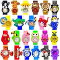 thumbnail image 2 of Reloj Unisex de 1 a 15 años para niños, reloj de tiempo para aprender, pulsera de 99 estilos de dibujos animados, relojes Slap para niños, reloj de regalo para guardería y escuela, juguete Gao Jinjia LED, 2 of 2