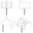 thumbnail image 4 of Lumitec Lighting 101047 Andros White Case Indirect/180 Degree Blue Light (1x1-Square Inch), 4 of 4