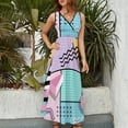 thumbnail image 5 of Memphis Party Sleeveless Dress Women's skirt summer dress Woman clothes, 5 of 7