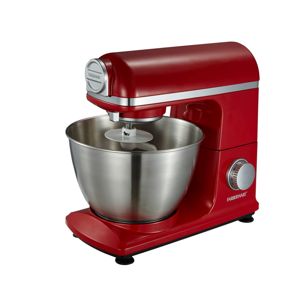 Farberware 4.7 Quart Red Stand Mixer