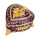 thumbnail image 4 of Joyero en forma de corazón único y versátil para guardar aretes y joyas. Oro rosa morado, 4 of 9