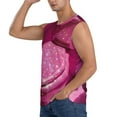 thumbnail image 3 of Fotbe Men's Sparkling Pink Toilet Print Men's Sleeveless Muscle Tank Tops Casual T-Shirts for Gym Workout Beach-Large, 3 of 8