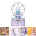 thumbnail image 1 of Mobutofu 1 Set of DIY Assemble Music Box Building Blocks Kit in Violet Plastic for Other Festivals, 1 of 7