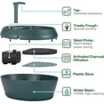 thumbnail image 2 of Reptile Chameleon Cantina with Snacks Trough, Drinking Fountain Water Dripper for Amphibians Insects Lizard Turtle Snake Spider Frog Gecko, Comes with Two Pumps (One for Replacement), 2 of 7