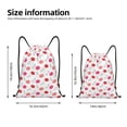 thumbnail image 2 of Japuie Red Lips 1 Print Drawstring Backpack,Drawstring Bags, Draw String Back Bag,Sport Gym Bag for Sports, Gym, Travel, Swimming, Beach -Small, 2 of 7