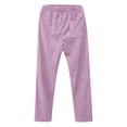 thumbnail image 4 of Corduroy Pants Women 2026 Spring Fall Elastic Waist Straight Leg Casual Work Pants with Pockets Slacks, 4 of 8
