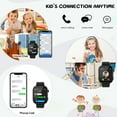 thumbnail image 2 of Eurhowing 4G Kids Smart Watch, Waterproof Kids Phone Watch, 2-Way Video Call, SOS Alert, Parent Control, Gift for Boys Girls Ages 3-12 (Black), 2 of 7