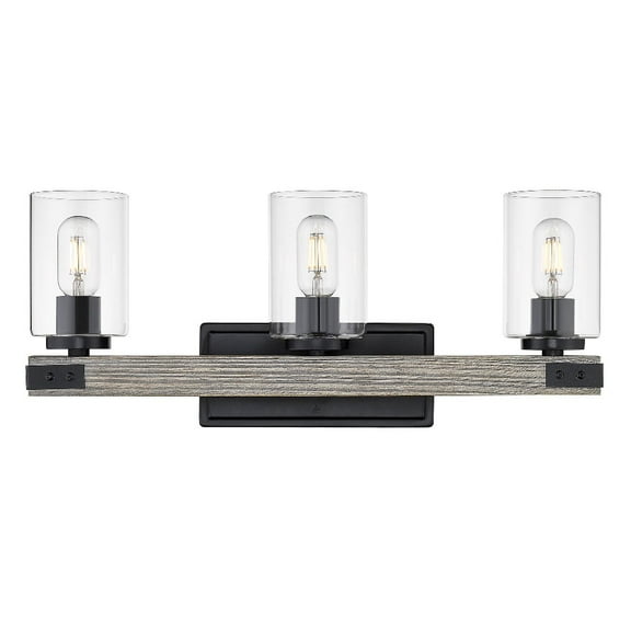Golden Lighting Lowell 3-light Vanity in Matte Black