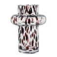 thumbnail image 4 of A&B Home Glass Vase with Maroon Tortoise Pattern 5.9" x 5.9" x 7.9", 4 of 7