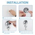 thumbnail image 5 of Khdrvok Gancho adhesivo para copa de corona de vacío de alta resistencia para colgar, ganchos para toallas para batas de 13 libras, fácil de instalar y quitar, súper succión para cocina, baño y baño (, 5 of 5