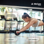 WeCare Fitness AB Wheel - Workout Equipment for Abdominal Exercise - Black