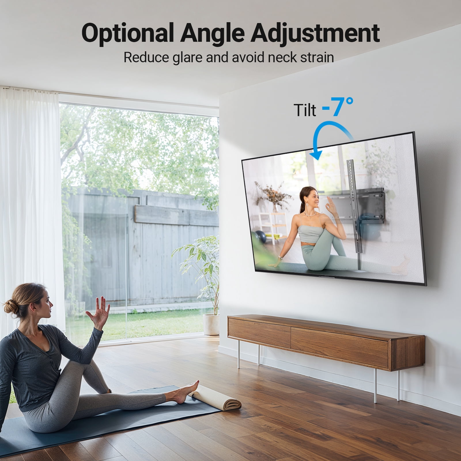 MountFTV Tilt TV Wall Mount Bracket for 23-70 Inch TVs photo 5