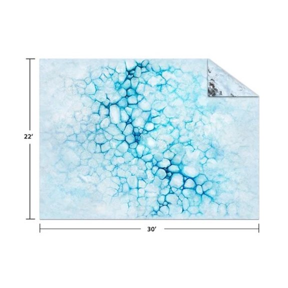 Monster Fight Club Game Mat - Ice Floe/Frozen Tundra 22" x 30" (No Grid) New