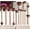 Beige, variant on Professional Makeup Brushes  with Travel Case,  Synthetic Foundation Brushes, Concealer Blush Eyeshadow Brush Kit, Labeled for Beginners & Pro, Ideal for Daily Makeup &