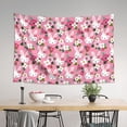 thumbnail image 4 of Xecao Rose Rabbit Print Tapestry, Wall Hanging Room Funny Decor, Backdrop Room Decor for Bedroom Living Room dormitory, 4 of 8
