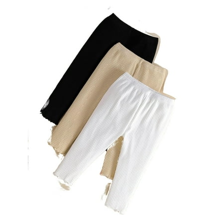 

3pcs Casual Plain Leggings Multicolor Baby Bottoms (Baby s)