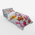 thumbnail image 2 of Ambesonne Fish Bedding Set 3 Pcs, Tropic Life Seaweed Coral, Twin, Orange Purple, 2 of 2