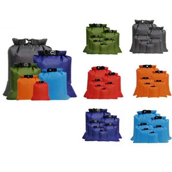 6PCS/Set Waterproof Dry Bag Sack Floating Boating Kayaking Camping Ocean Pack