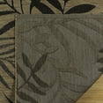 thumbnail image 4 of Gertmenian Paseo Akimbo Coastal Floral Chestnut Black Outdoor Area Rug, 9x13, 4 of 7