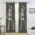 thumbnail image 6 of Coolnut Blackout Window Curtain Panels for Apartment 84" Funny Skeletons Dancing Floor to Ceiling Curtains Sheer Curtains Window Treatment Thermal Insulated, 6 of 7