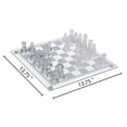 thumbnail image 2 of Juego de ajedrez Gamie Premium Glass de 14 pulgadas con 32 piezas, 2 of 8