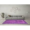 thumbnail image 3 of Ahgly Company Indoor Round Persian Purple Traditional Area Rugs, 4' Round, 3 of 4