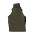 thumbnail image 3 of Figura de acción a escala 1:12, ropa para mujer, camiseta sin mangas, cuello alto, minidisfraz de muñeca Verde, 3 of 9