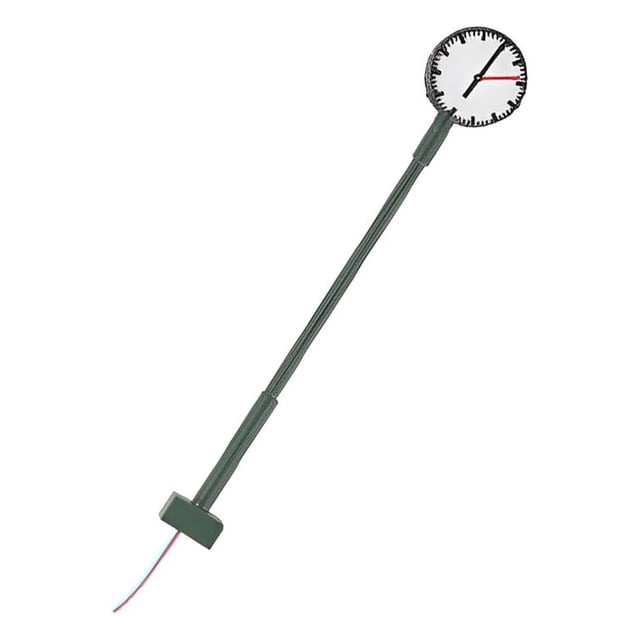 Wosthever Lámparas de reloj de plataforma, Material de Metal DIY, poste de luz en miniatura, diseño de tren, poste ligero, luces de calle, Artesanía Tipo6