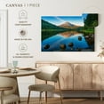thumbnail image 5 of Elephant Stock Relaxing Trillium Lake Wall Art - Horizontal Canvas Wall Art - Living Room Wall Decor - Nature Canvas - Blue And Green Decor - 48" x 32", 5 of 8