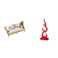 thumbnail image 1 of sofá de casa de muñecas,Muebles para casa de muñecas,sofá para casa de muñecas,decoración a escala,Accesorios para casas de muñecas,sofás en miniatura,juguetes,Escultura abstracta de, 1 of 8