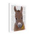 thumbnail image 2 of Fab Funky 'Donkey Yellow Flower Book Print' Canvas Art, 2 of 3