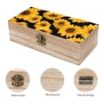 thumbnail image 3 of 7.9×2.3 In Wooden Boxes Durable Easy To Use Dustproof Prevent Slippery Delicate And Cabinet Sunflower, 3 of 8