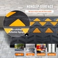 thumbnail image 4 of VEVOR Rubber Curb Ramp 6" Rise Height Sidewalk Curb Ramp, 14.6" Width 19.3" Length Driveway Ramp for Curb, 15T Heavy Duty Rubber Ramp for Forklifts, Trucks, Buses, Cars, Wheelchairs, Bikes, 4 of 9
