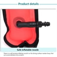 thumbnail image 2 of Marcador de superficie Boya Buceo con gancho giratorio Boquilla inflable SMB Buceador submarino Debajo del accesorio flotante para buceadores Rojo fluorescente Advancent  OD003517-01, 2 of 7