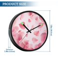 thumbnail image 3 of Indoor 12' Voice-Activated Luminous Decoration Wall Clock With LED Night Light Petals Drifting Gently, 3 of 8