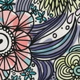 thumbnail image 2 of Simply Daisy 20 in x 20 in Modern and Contemporary Blue Floral Polyester Throw Pillow, 2 of 3