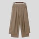 thumbnail image 3 of INCERUN 2024 Pantalones nuevos de estilo coreano para hombre, diseño plisado en capas, pantalones casuales, de moda, holgados, de pierna ancha, largos, S-5XL, 3 of 5